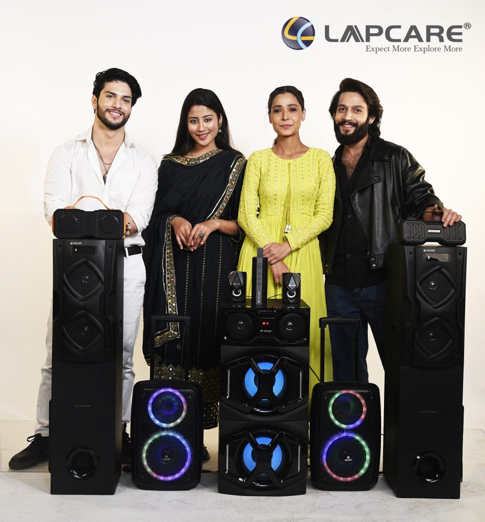 The Cast of upcoming Bollywood movie ‘The Era of 1990’ with Lapcare’s range of Sound Systems. Lapcare has associated as “Sound Partner” for the movie. 