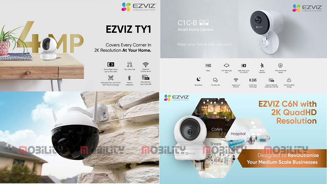 EZVIZ Security Camera Outdoor 1080P WiFi, 100ft Night Vision, Weatherproof,  Smart Motion Detection Zone, 2.4GHz WiFi Only(C3WN)